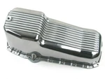 Sbc 1980-1985 Polish Cast Aluminum Oil Pan 283-400 Passenger Side Dip Stick 02p. Fixed Price $105.99.