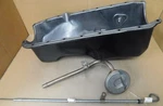 Gm 1963-67 359940 Sb Chevy Ii Oil Pan, Nos Pickup & Dipstick, 2pc Seal,. Fixed Price $299.99.