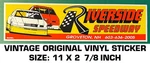 Riverside Speedway - Vintage Original Vinyl Decal Sticker Nascar. Fixed Price $10.21.