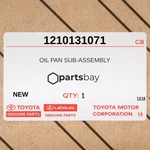 Genuine 2008-2020 Toyota Tacoma Oil Pan Sub-assembly 1210131071. Fixed Price $171.00.