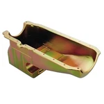 Milodon 31062 Oil Pan Steel Gold Iridited 6 Qt. Chevy. Fixed Price $419.95.