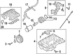 New Genuine Oem Ford Oil Pan - (l1mz-6675-b) 2020-2025. Fixed Price $248.33.