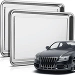 2 Pcs Stainless Steel Oil Drip Pan For Under Car 27.6 X 19.7 Inch Automotive .... Fixed Price $61.57.