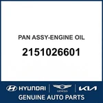 2005-2011 Kia Rio Pan Assembly-engine Oil Oem New 2151026601. Fixed Price $278.19.