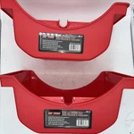 2 Pack Red Reusable Wheel Axle Hubl Drain Pan For Trucks And Trailers Ships Frff. Fixed Price $29.99.