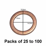 M14 Copper Oil Drain Plug Gaskets Fits Gm 94525114 Vw N0138492 Dorman 097-135. Fixed Price $29.99.