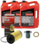 Motorcraft Oil Change Kit With New Drain Plug For 03-10 6.0l/6.4l Powerstroke. Fixed Price $208.64.