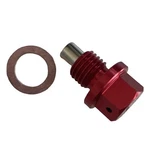 Stainless Steel Magnetic Oil Drain Plug M1215-1 Red Includes Washer. Fixed Price $12.71.
