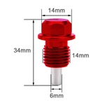 Red M14 X 1.5 Magnetic Oil Drain Plug Honda Acura Mitsubishi - Fast. Fixed Price $14.22.