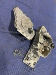 12-18 Bmw F10 F12 M5 M6 S63 Oil Pan Engine Upper And Lower Set 11137843146. Fixed Price $499.00.