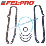 Fel Pro Oil Pan & Timing Cover Gaskets Fits 1957-1985 Sb Chevy 283-400 Engines. Fixed Price $28.60.