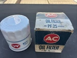 Ac Pf-25 Oil Filter Embossed Gm Camaro Corvette Chevelle Nova Dz Dz302 Chevy 11. Fixed Price $699.00.
