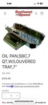 New Sbc Oil Pan W/ Louvered Tray,7 Qt,7" Deep,racing. Fixed Price $125.00.