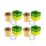 Mann Set Of 4 Cartridge Engine Oil Filters Kit For Bmw F82 F81 F87 M2 M4. Fixed Price $42.95.