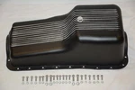 1962-82 Sbf Ford Black Aluminum Oil Pan Retro Finned Front Sump 260 289 302. Fixed Price $89.50.