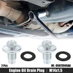 2 Pcs M14x1.5 Steel Engine Oil Drain Plug Screw For Mercedes-benz Silver Tone. Fixed Price $16.09.