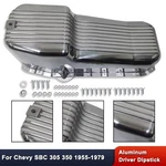 For Chevy Sbc 305 350 400 1955-1979 Finned Oil Pan Driver Side Dipstick Aluminum. Fixed Price $99.68.