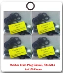 Dp7413 Lot Of 100 Rubber Oil Drain Plug Crush Washers Gaskets 14mm. Fixed Price $23.31.