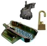 New Sbc Oil Pan, Melling Hv Pump, & Pickup,7 Quart. Fixed Price $249.99.