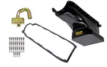 Weiand 6 Quart Oil Pan Kit Bb Chevy Black Finish. Fixed Price $319.95.