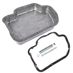 New Finned Aluminum Trans Oil Pan Polished For Gm Th400 Turbo 400 2-1/4" Depth. Fixed Price $68.00.