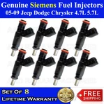 8x Upgraded Genuine Siemens Fuel Injectors 05-09 Jeep Dodge Chrysler 4.7l 5.7l. Fixed Price $159.00.