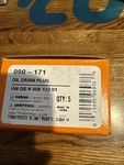 Dorman 090-171 Engine Oil Drain Plug Kit 5 Plugs. Fixed Price $21.00.