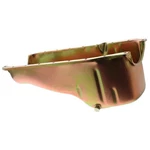Milodon 30702 Oil Pan Steel Gold Iridited 5 Qt. Chevy. Fixed Price $214.95.