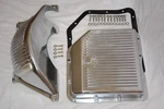 Gm Turbo 350 Th-350 Polished Aluminum Flywheel Dust Cover & Transmission Pan. Fixed Price $1108.50.