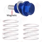 Aluminum Blue Magnetic Oil Drain Plug Adp5241blu + 10 Seals For Ford Diesel 6.0l. Fixed Price $19.95.