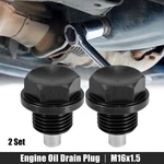 2 Set M16x1.5 Oil Drain Plug Aluminum Alloy With Washer For Car Black. Fixed Price $12.13.