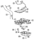 Genuine Mopar Oil Pan 68490048aa. Fixed Price $68.27.