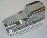 1965 To 1990 Big Block Chevy 396 454 Aluminum Finned Oil Pan Polished Cast. Fixed Price $119.50.