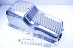 For 62-82 Sbf Ford Polished Aluminum Oil Pan Retro Finned Front Sump 260 289 302. Fixed Price $92.96.