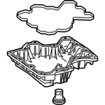 Genuine Mercedes-benz Oe Oil Pan 177-010-55-05. Fixed Price $277.53.