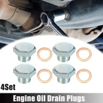 4 Set M14x1.5 Car Oil Drain Plug With Washer 94027565 For Buick Silver Tone. Fixed Price $12.86.