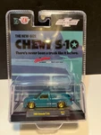 1/64 M2 Chase Car 1995 Chevrolet S10 Pickup Truck Teal New Size Chevy S-10. Fixed Price $62.00.