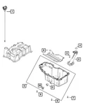Genuine Mopar Engine Oil Pan 68440656aa. Fixed Price $140.42.