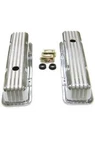 Vintage V8 Chevy 283 305 350 400 Retro Finned Aluminum Tall Valve Covers W Bolts. Fixed Price $88.50.