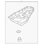 Genuine Nissan Transmission Oil Pan 31390-x270a. Fixed Price $104.78.