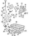 Genuine Mopar Engine Oil Pan 4884385ae. Fixed Price $120.51.