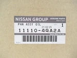 Genuine Oem Nissan Infiniti 11110-4ga2a Upper Engine Oil Pan. Fixed Price $482.29.