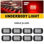 8 Pod Red Led Rock Light Underglow Lamp Offroad Truck Atv High Power Underbody A. Fixed Price $31.34.