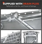 Premium Engine Oil Pan For Dodge Journey, Caravan 08-10 09-10 Chrysler. Fixed Price $65.00.