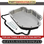 New Finned Aluminum Transmission Oil Pan For Gm Th400 2-3/8 Inch Depth Black. Fixed Price $90.99.