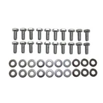 Chrome Oil Pan Bolt & Washer Kit, Fits Ford "fe", Buick V6 360 390 427 428, Chry. Fixed Price $17.95.
