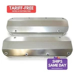Racing Power R6355, 2 Pack Natural Aluminum Fabricated Valve Covers Fit. Fixed Price $301.97.