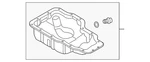 Genuine Kia Oil Pan 21510-2e053. Fixed Price $224.28.