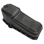 Small Block Chevy V8 Black Aluminum Finned Oil Pan 1955 To 1979. Fixed Price $89.99.