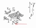 Mercedes-benz C Coupe C205 Lower Engine Oil Pan A2760100504. Fixed Price $160.95.